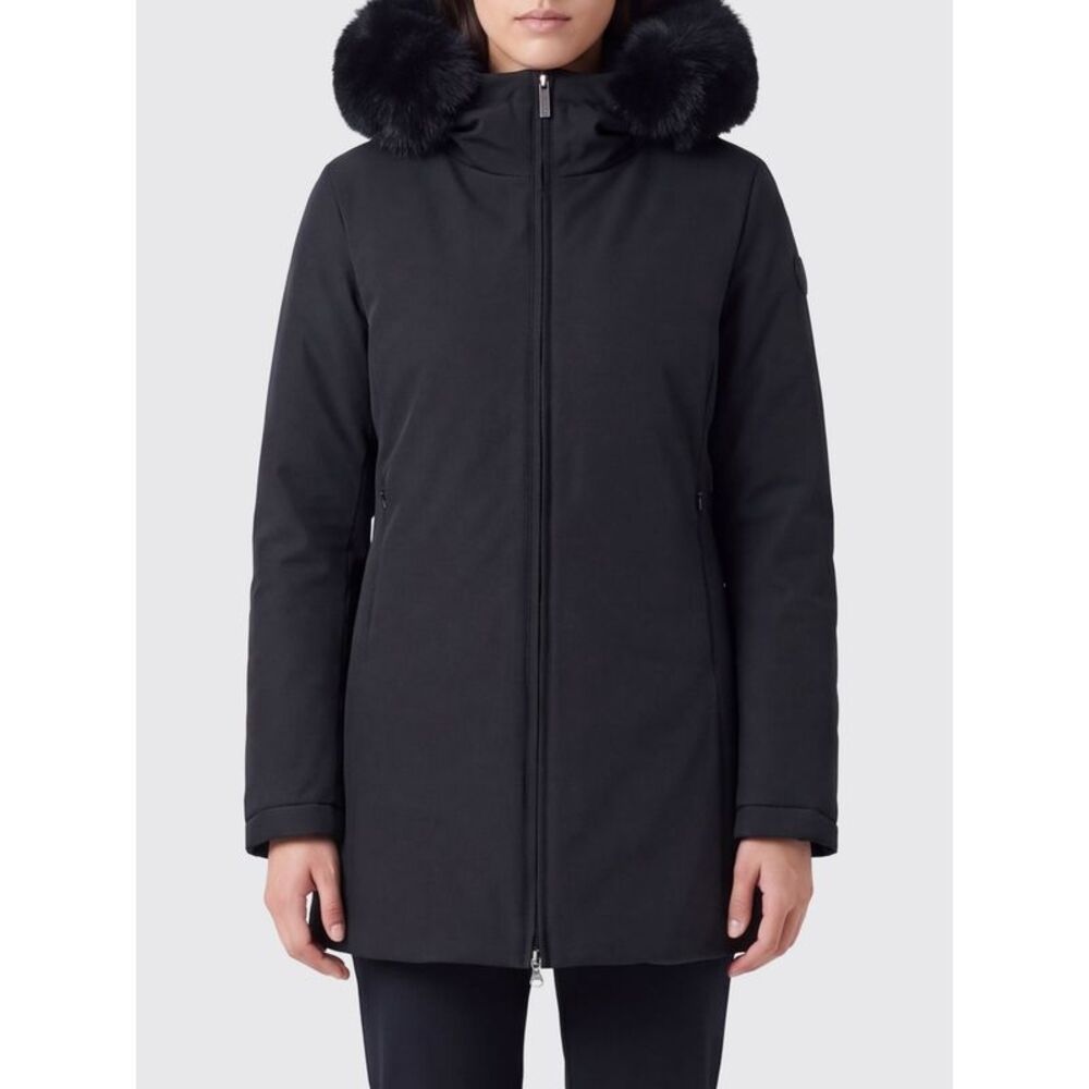 Colmar Women Colmar Long Technical Fabric Down Jacket With Shearling Hood